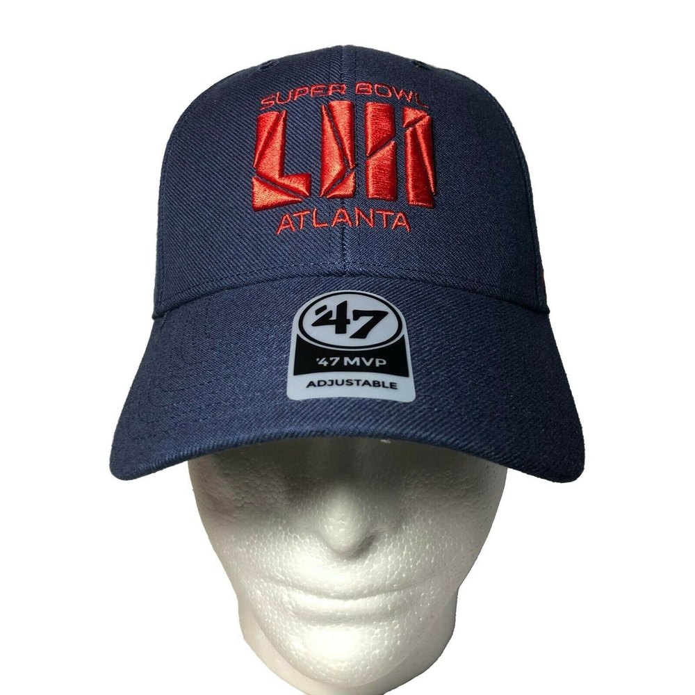 Blue & Red Super Bowl LIII Atlanta ‘47 Brand Cap Hat - Adjustable, OSFM